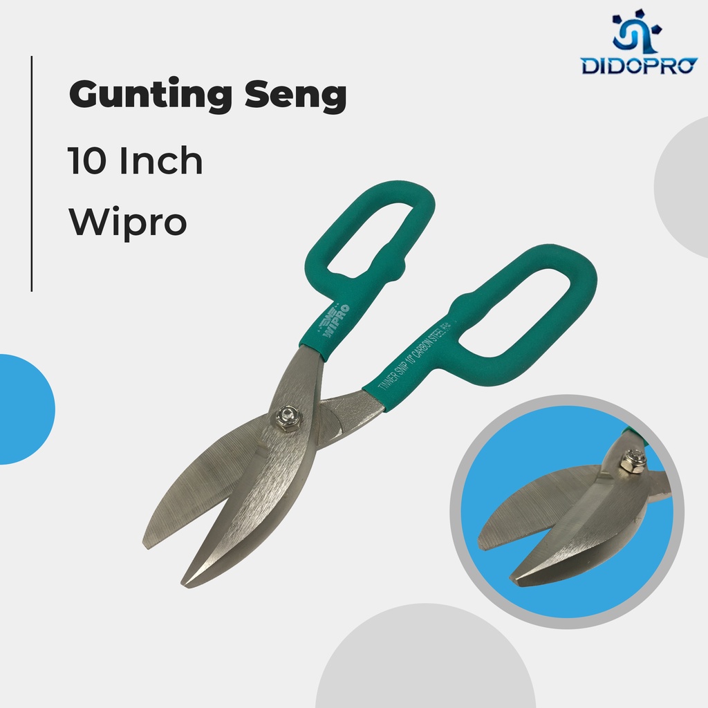 Gunting Seng / Gunting Baja Ringan / Gunting Besi Kawat 10&quot; WIPRO