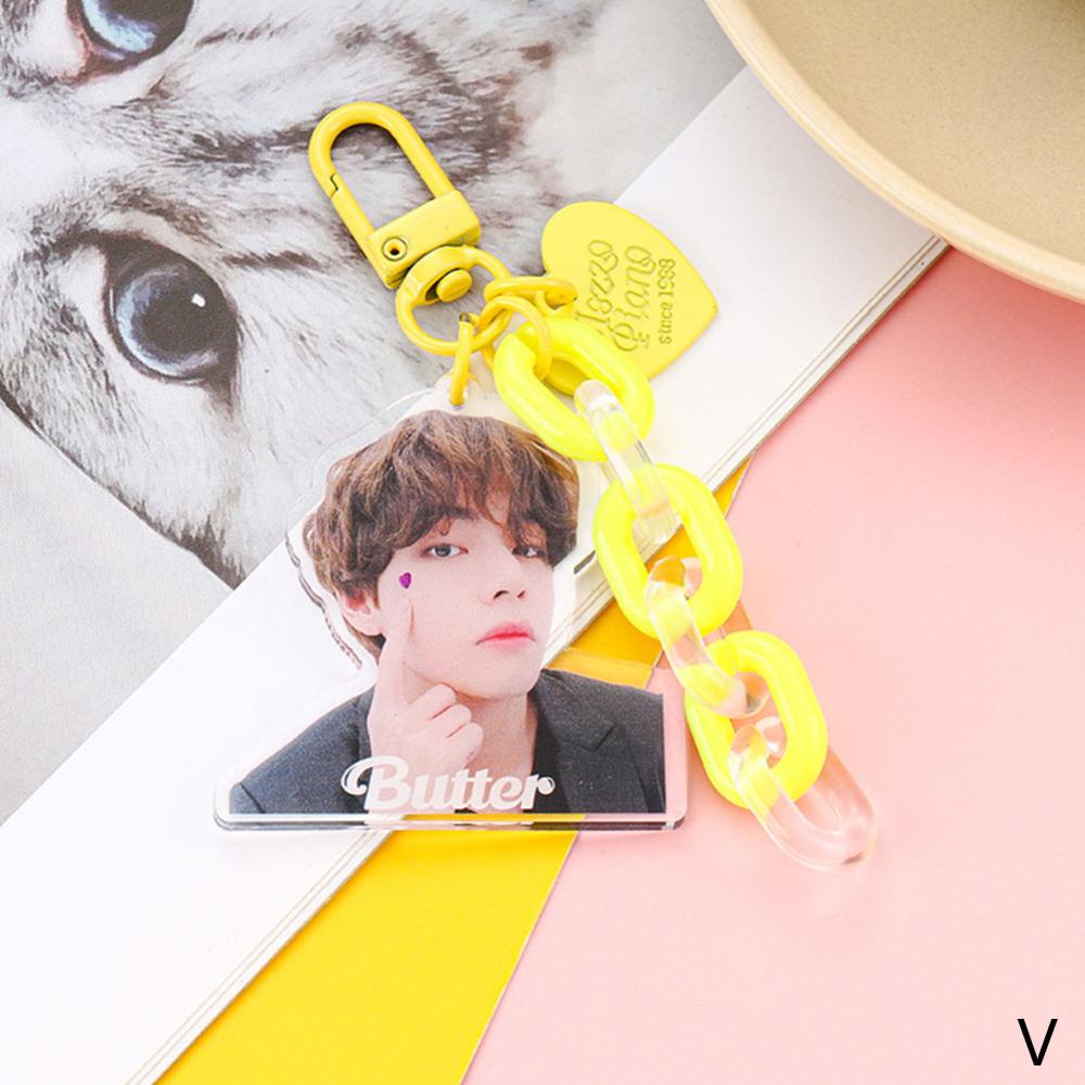 Timekey Gantungan Kunci Desain Mentega / JK / JHOPE / V / SUGA / JIN / JIMIN / RM BTS League Untuk Aksesoris Tas Bayi Rz8