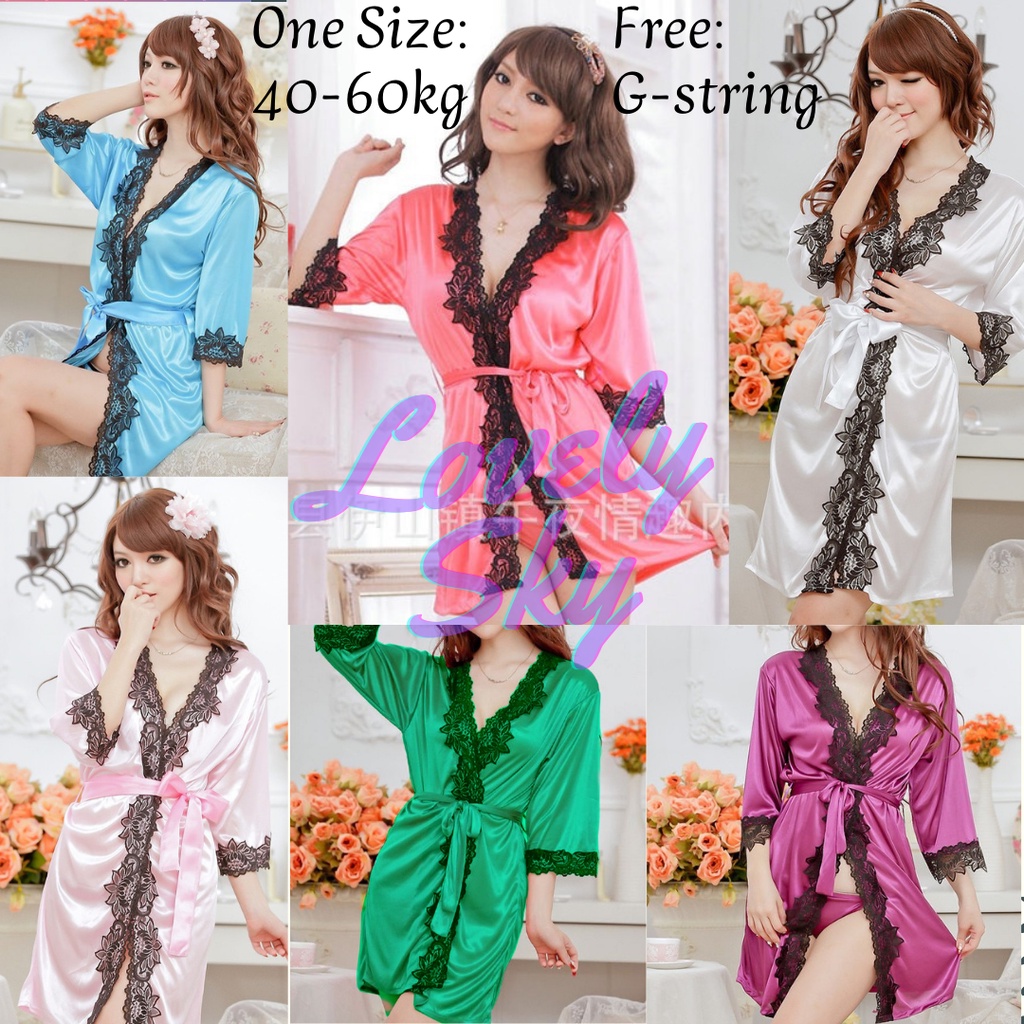 Baju tidur Sexy Kimono Set lace