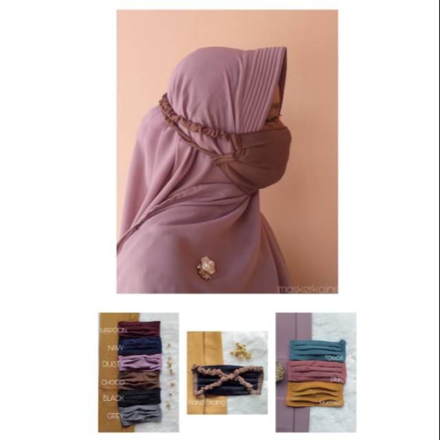 LUSINAN MASKER SERUT HIJAB NON LABEL