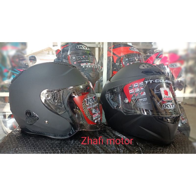 Jual HELM KYT TT COURSE COUPLE KYT KYOTO SOLID HITAM DOF SNIDOT(BISA COD) Shopee Indonesia