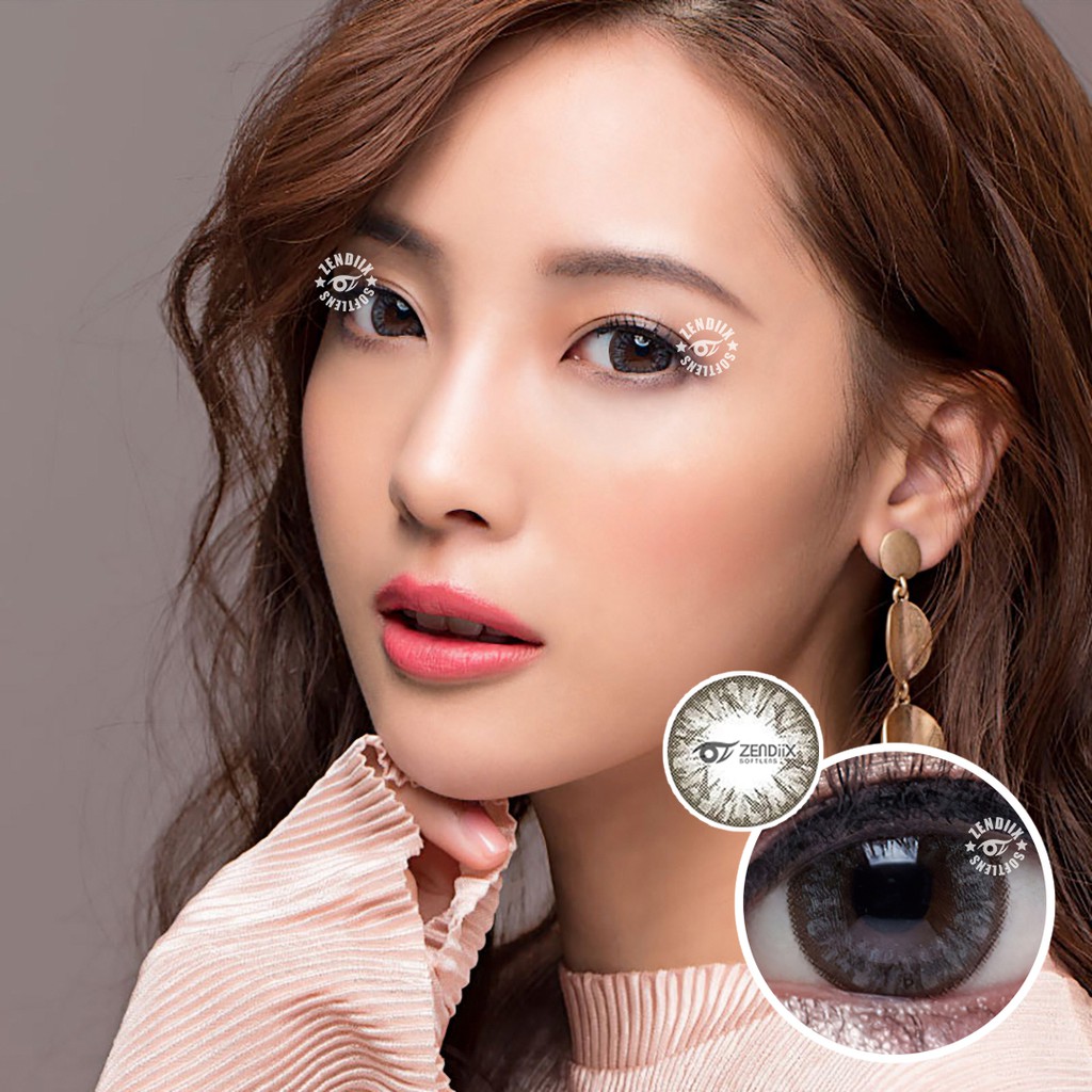 Softlens BIG GRANG-GRANG Warna GREY Normal Beda Minus