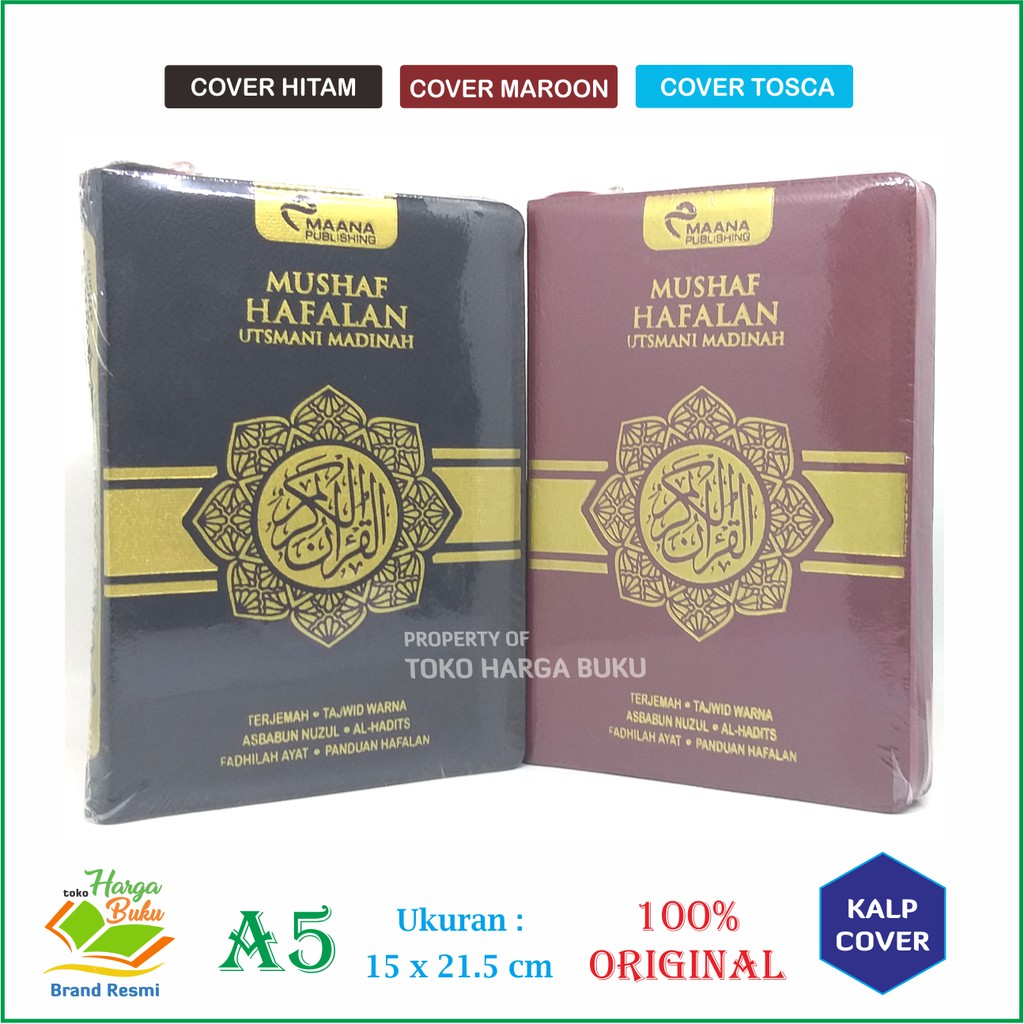 Al-Quran Hafalan Utsmani Madinah A5 Jaket Resleting - Penerbit Maana Publishing