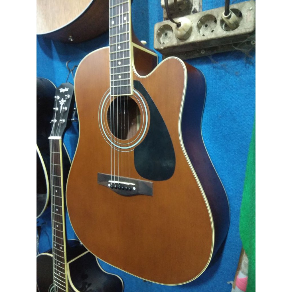 Gitar Akustik Merk Cort Jumbo Warna Coklat Doff Trusrod Cyprus Senar String Jakarta Murah