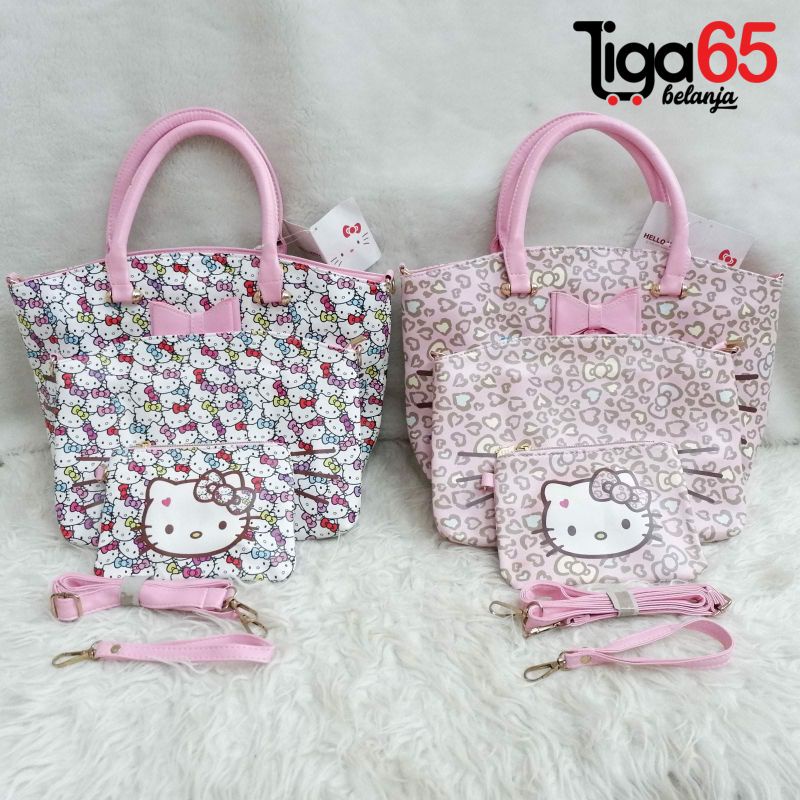 365 Tote Bag Fashion / Tas Jinjing / Bahan Kulit Halus Printing / Bag 54309