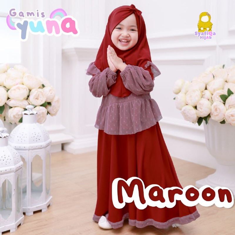 gamis YUNA | gamis anak perempuan 1 2 3 4 5 6 7 8 9 10 Th