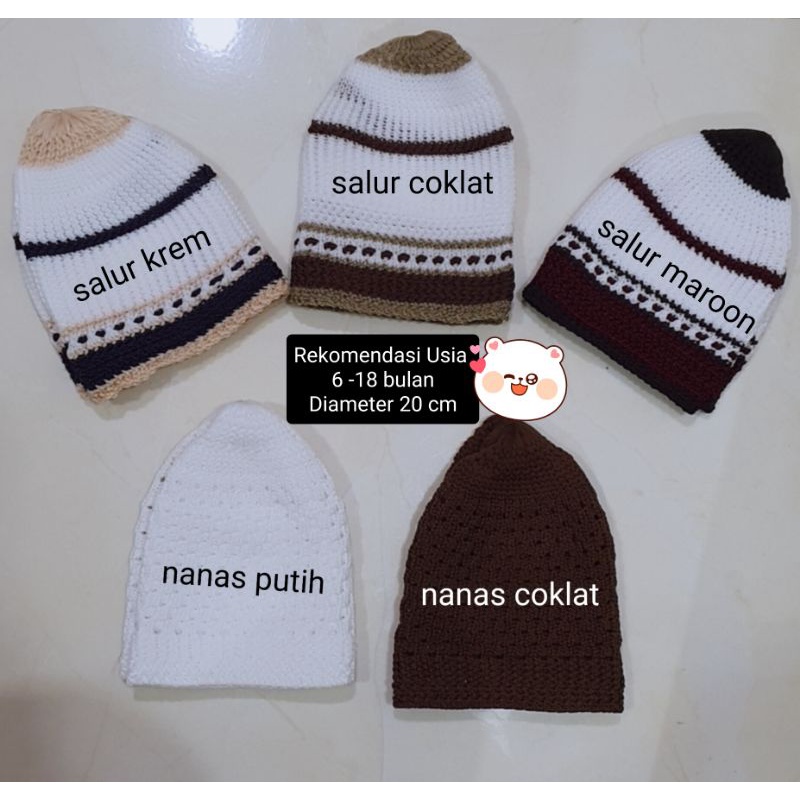 PECI BAYI / ANAK JAHITAN RAPIH / PECI POLOS / PECI MOTIF / PECI WARNA