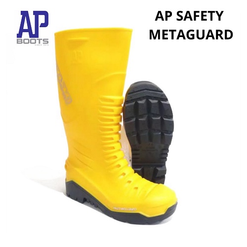 AP METAGUARD 39-43 YELLOW - SEPATU BOOT SAFETY KARET - AP BOOTS TOE CAP BESI - AP BOOTS DEPAN BESI - FANZ STORE