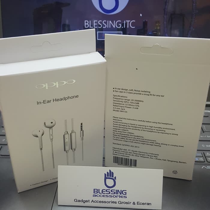 HANDSFREE EARPHONE ORIGINAL OPPO -