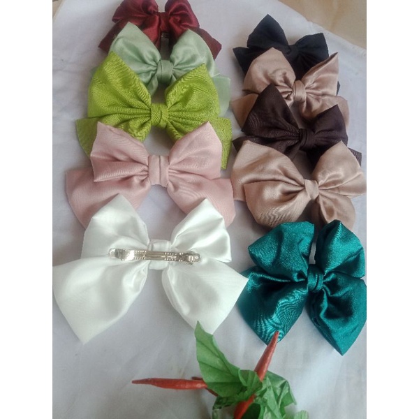 jepit rambut pita besar model korea/aksesoris rambut pita besar dan sedang