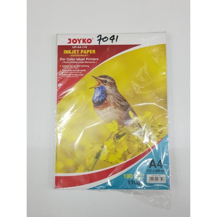 

INK-JET PAPER JOYKO IJP-A4-110 (100sheets) | KERTAS INKJET