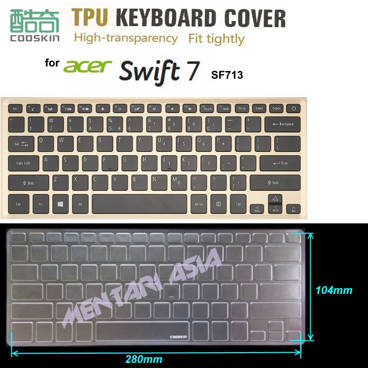 Keyboard Protector ACER Swift 7 SF713 - COOSKIN Premium TPU