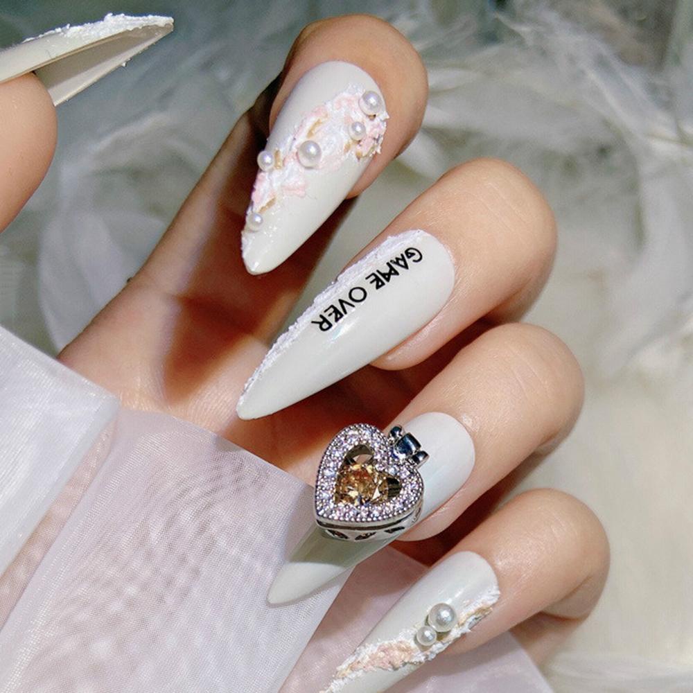 Agustina Magic Box Aksesoris Kuku Moonlight Halus Kotak Harta Karun Zirkon DIY Nail Art