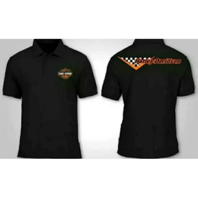 Polo Shirt Baju Kaos Kerah Harley Davidson