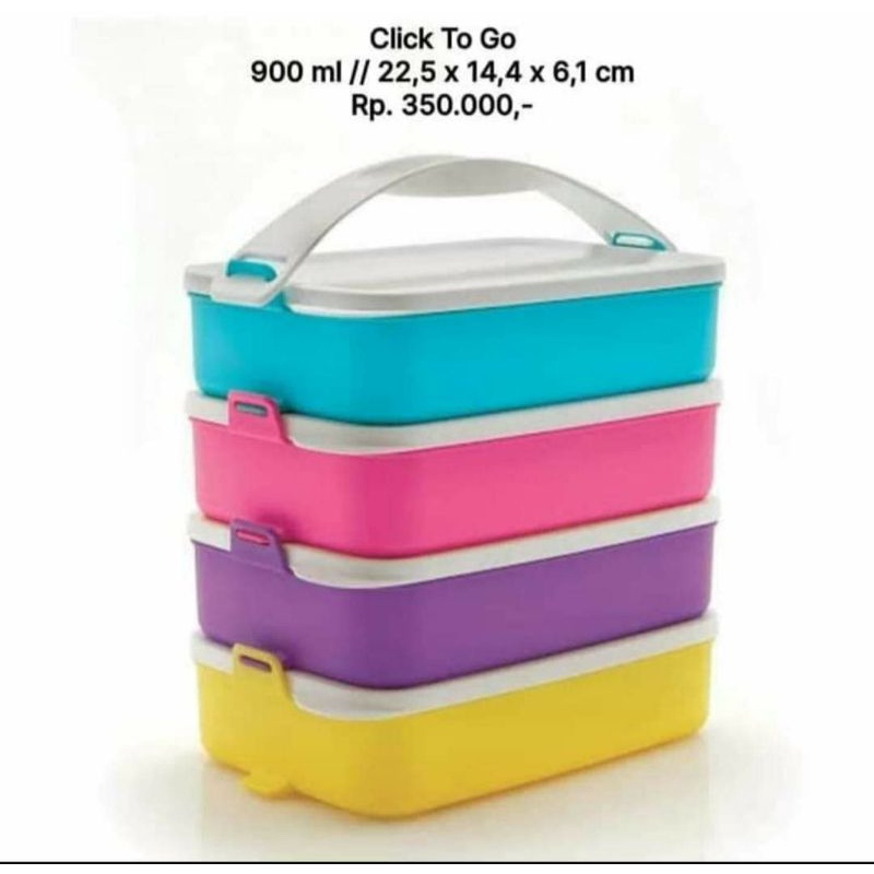 TUPPERWARE | Click To Go | Rantang Makan 4 susun