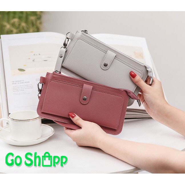 Dompet Panjang Wanita Import Kulit PU High Quality - Dompet Wanita Fashion Korea Import [PJ04]