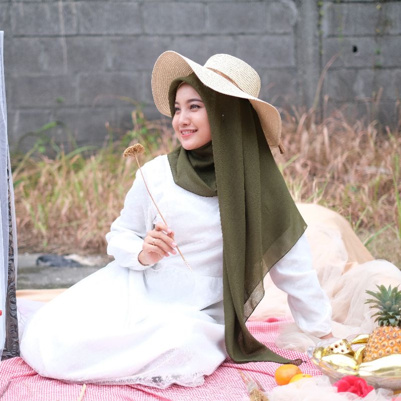 HIJAB CORNSKIN PREMIUM | HIJAB SEGIEMPAT CORNSKIN