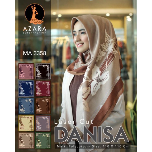 jilbab Segi4 Danisa Azara Leaf