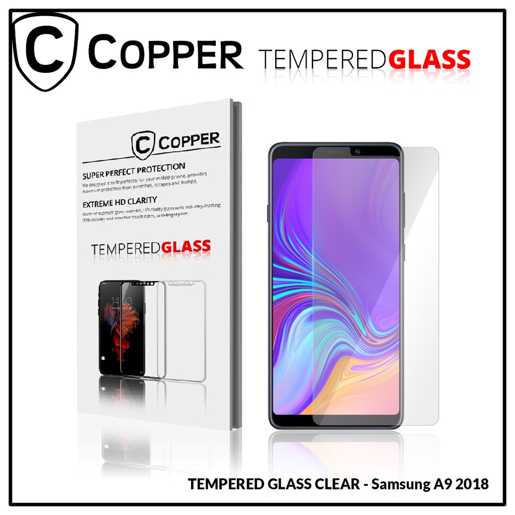 Samsung A9 2018 - COPPER Tempered Glass Full Clear