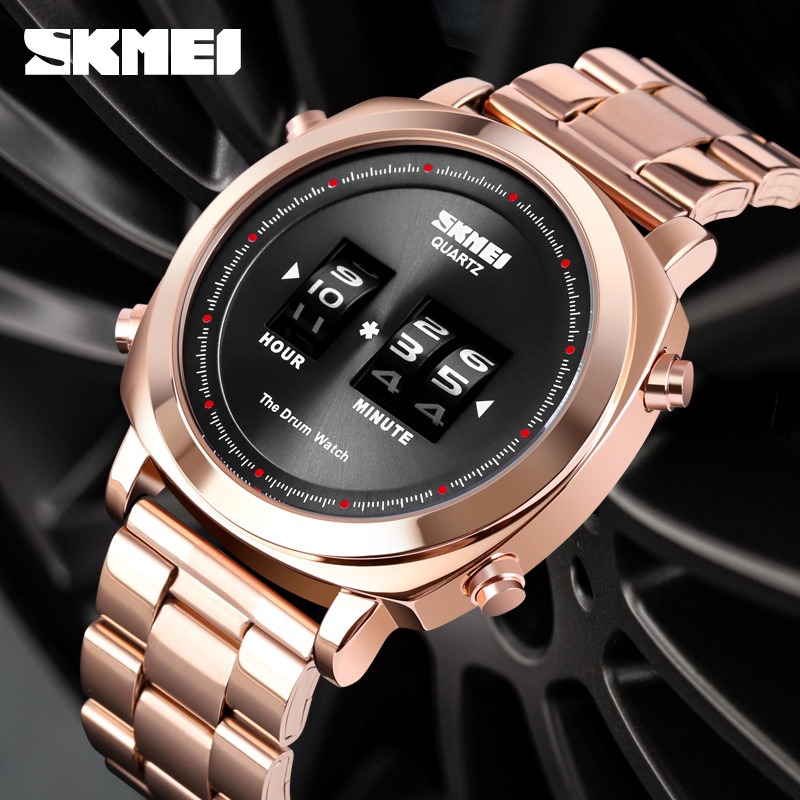 SKMEI 1531 Jam Tangan Pria Analog Rolling Drum WK-SBY