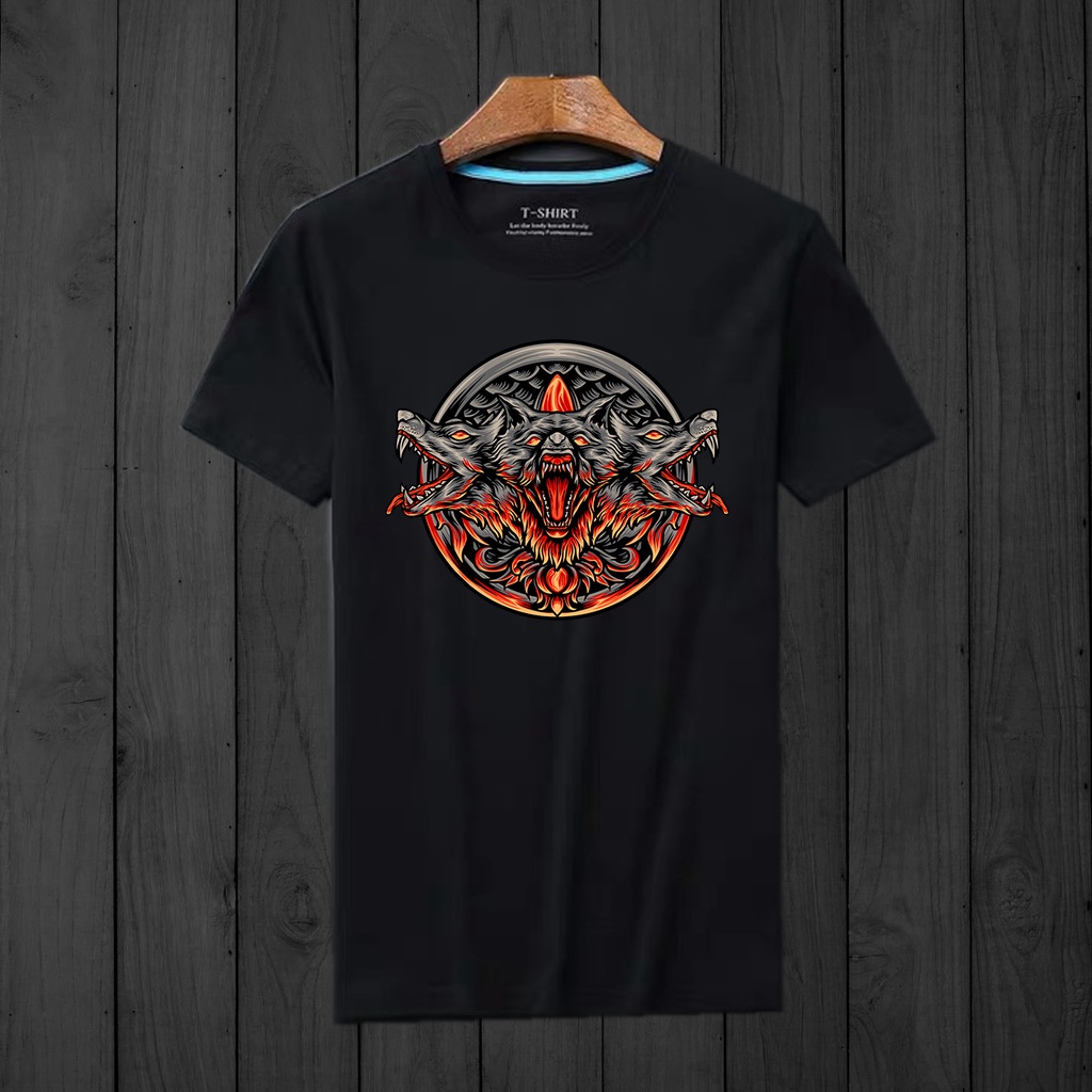 Lilipop Kaos Tshirt Demon Pria Unisex Baju Distro Basic Lengan Pendek Kasual