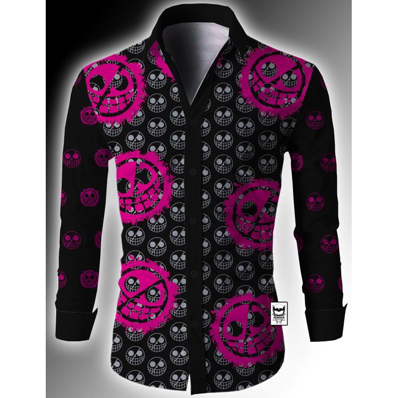 Kemeja Batik Anime One Piece Doflamingo