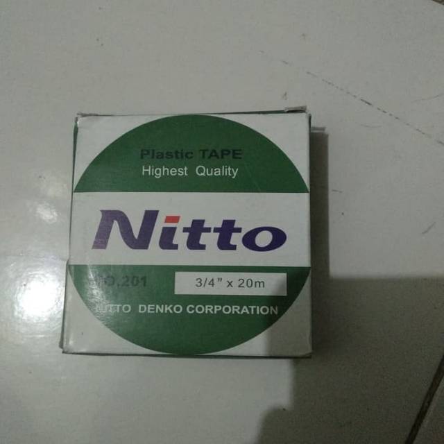 

Isolasi Nitto hitam 3/4"x20m