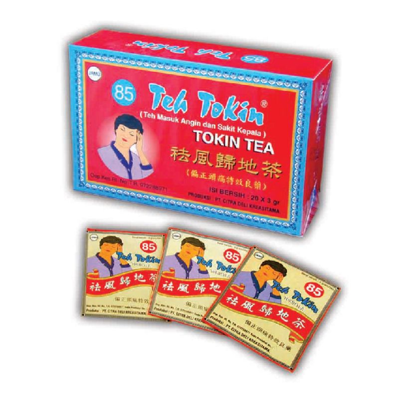 

Teh Tokin 85 Isi 20 Sachet-Teh masuk Angin Dan Sakit Kepala
