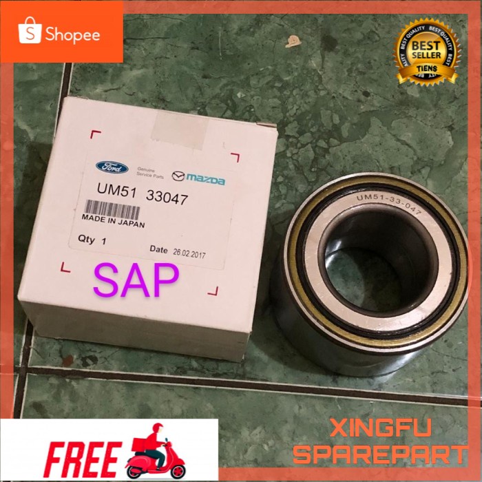 PART BEARING RODA DEPAN FRONT FORD RANGER FORD EVEREST UM51.33.047