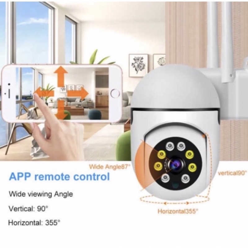 IP CAMERA CCTV OUTDOOR CCTV WIFI 360° PTZ PAN TILt 8MP 1080P REAL