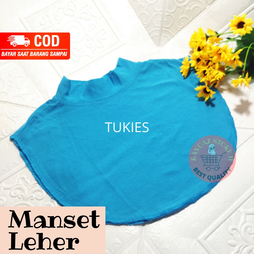 Manset Leher Wanita Hijab kaos Premium Manset Toga Inner Penutup Leher Hijab