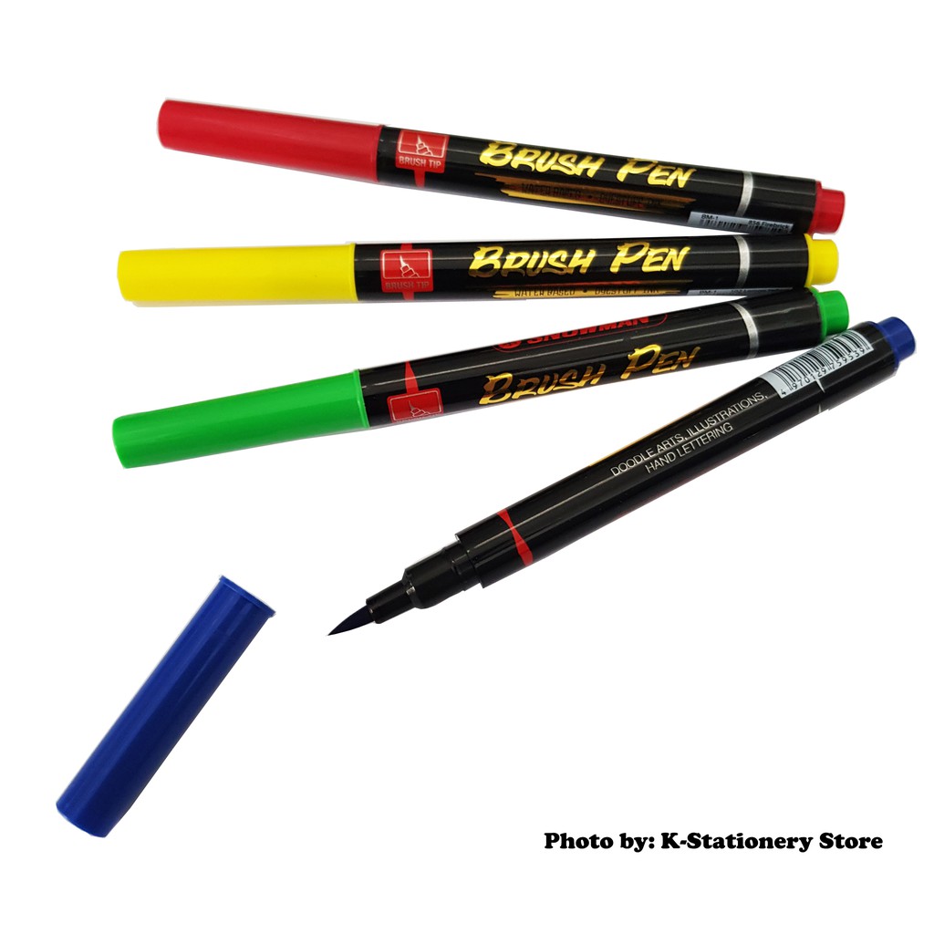 

mdn Snowman Brush Pen Set 24 Colours Doodle arts, Illustration, Sketsa, Hand lettering, Dekorasi,dll