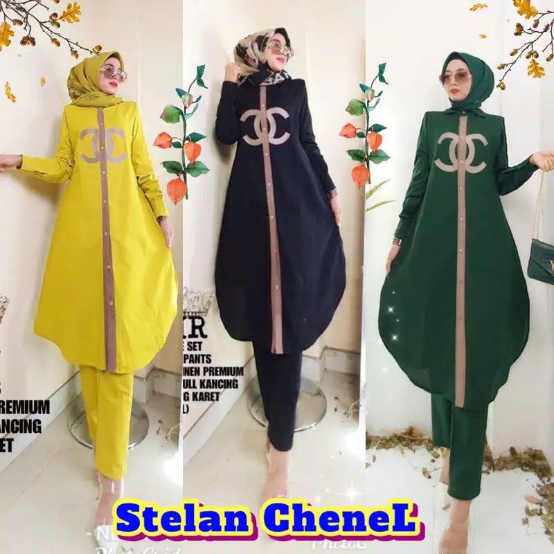 ORI SHR SETELAN CELANA CHANNEL PREMIUM