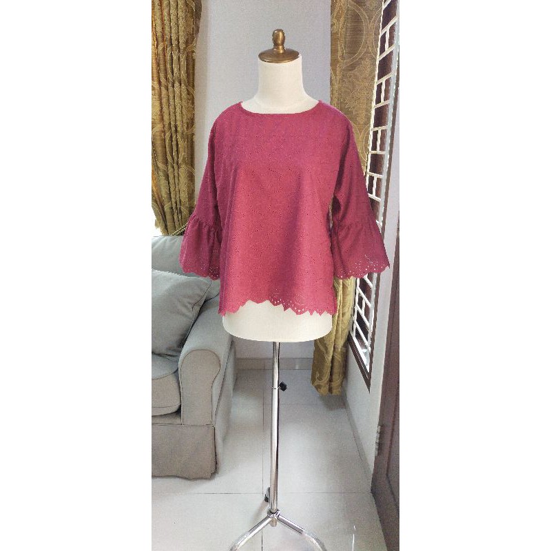 blus katun bordir