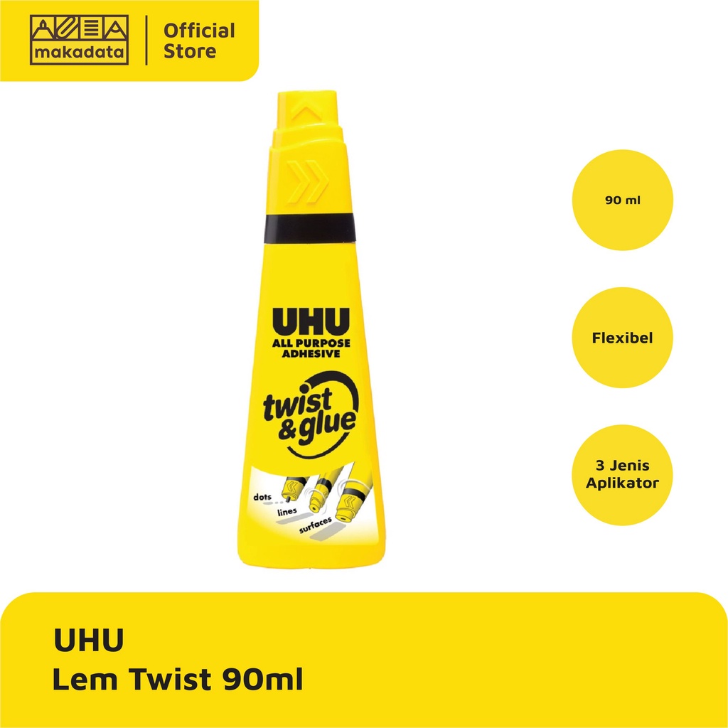 

LEM CAIR UHU TWIST & GLUE 7297 90 ML MURAH