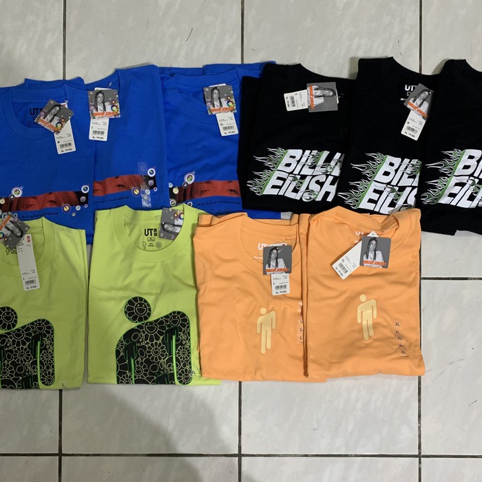 KAOS UNIQLO BILLIE EILISH ELISH X TAKASHI MURAKAMI