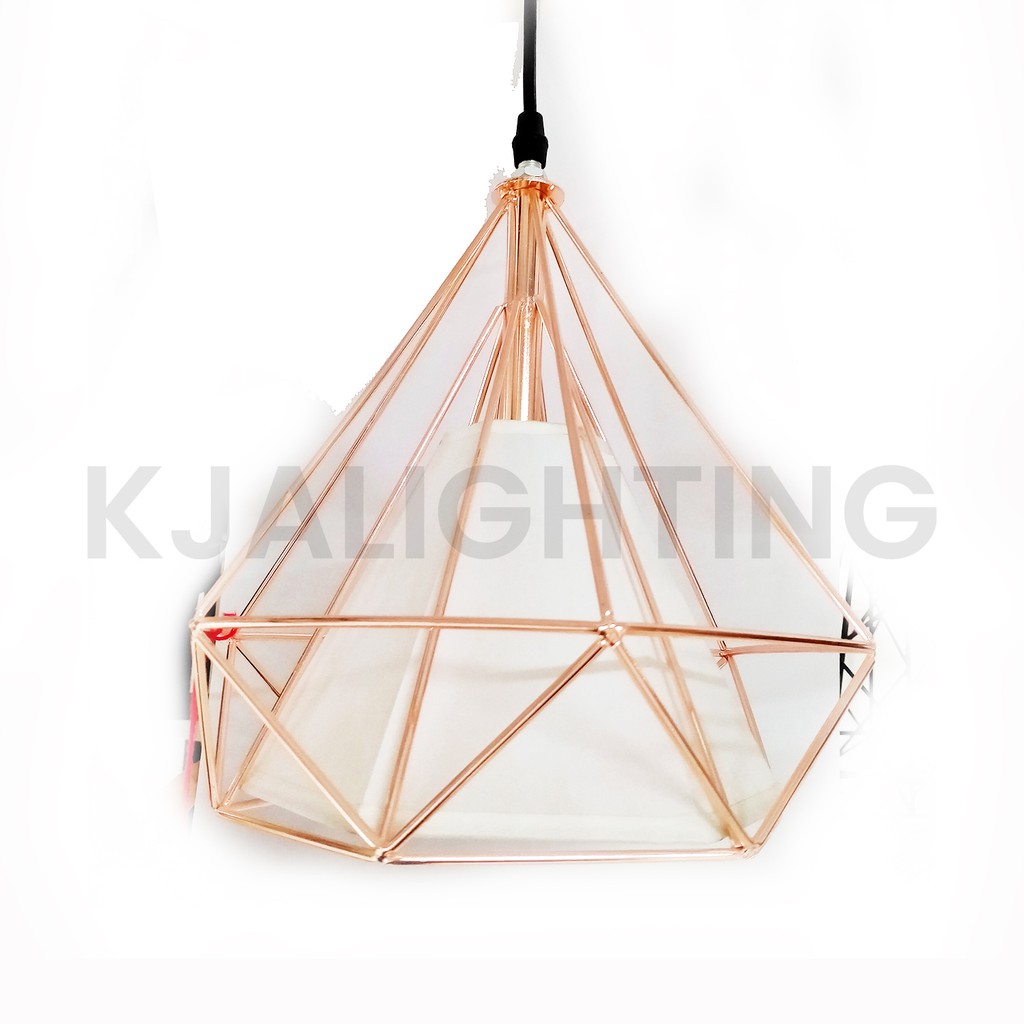 LAMPU GANTUNG CAFE MINIMALIS 118/25 GD ROSE GOLD