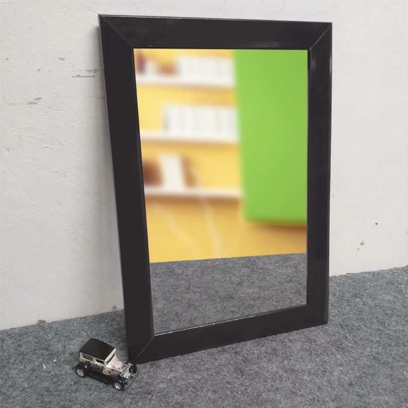 Kaca Cermin Gantung Murah - Cermin Dinding Minimalis-Hitam,