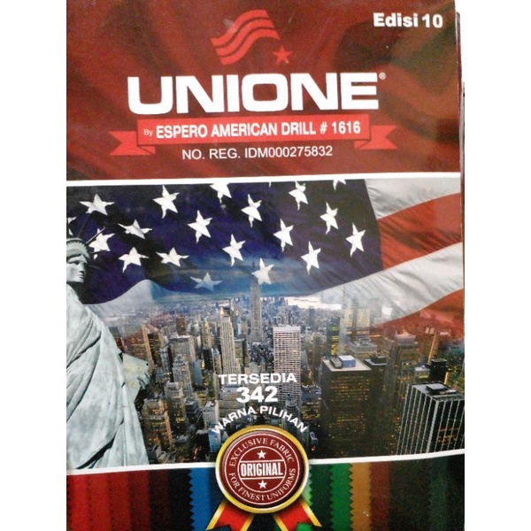 KAIN AMERICAN DRILL UNIONE PER 1 ROLL TERMURAH!!