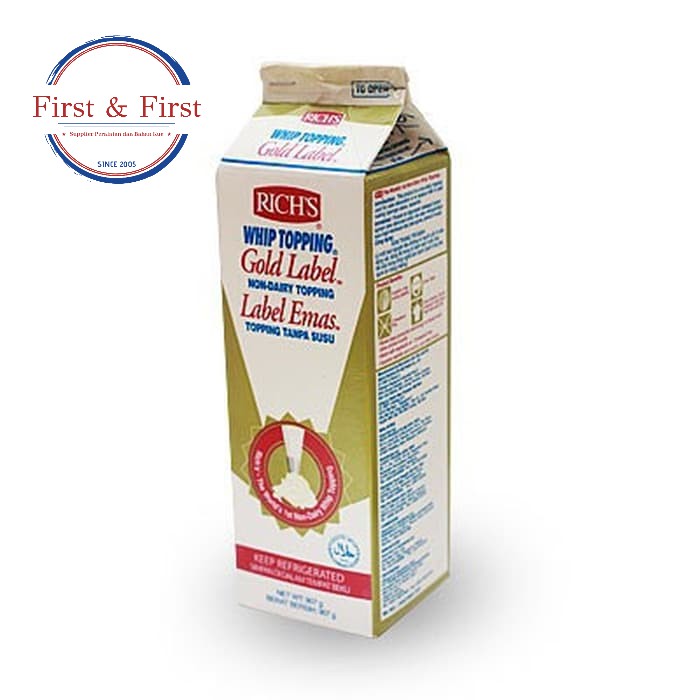 

Rich Whipping Cream (1 karton 12pcs) [Khusus Gojek/Grab]