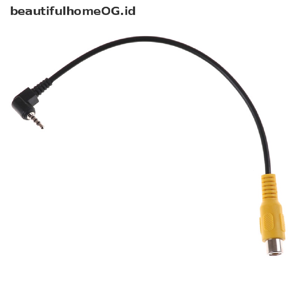 2.5mm Kabel Adaptor Konverter Video Male Plug Ke Rca Female Untuk Gps