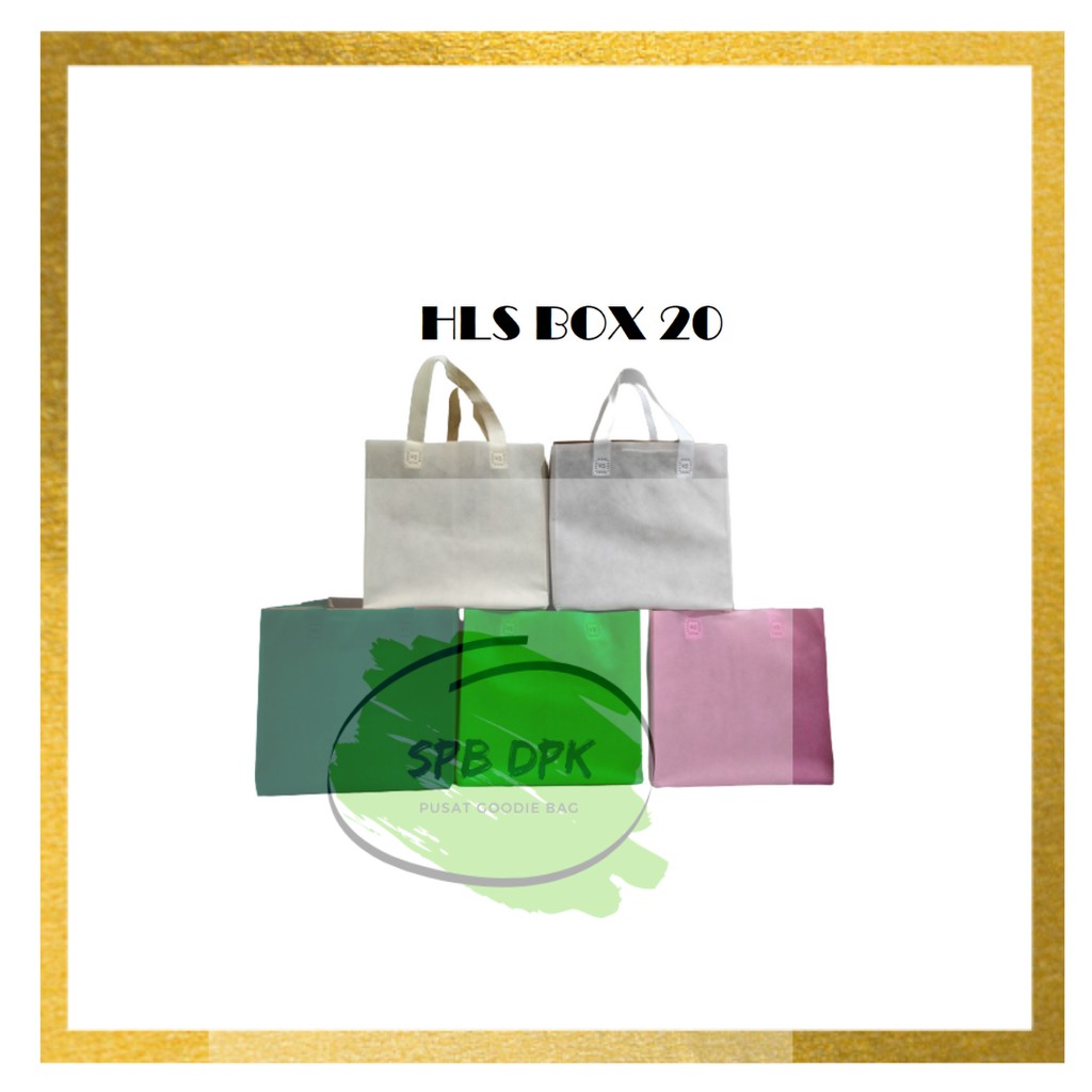 

tas souvenir kado tas hajatan tas bungkus kado spunbond kotak 20x22