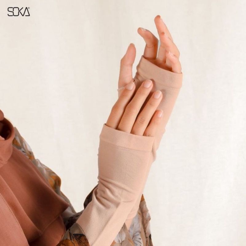 Handsock Jempol SOKA Essentials | Hand Sock Jempol International | Inner Hijab | Manset Soka