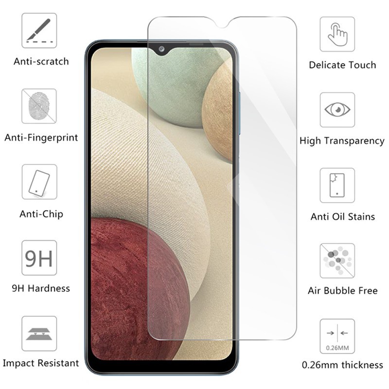 PAKET 2 IN 1 Tempered Glass Layar Clear dan Tempered Glass Camera Samsung A12