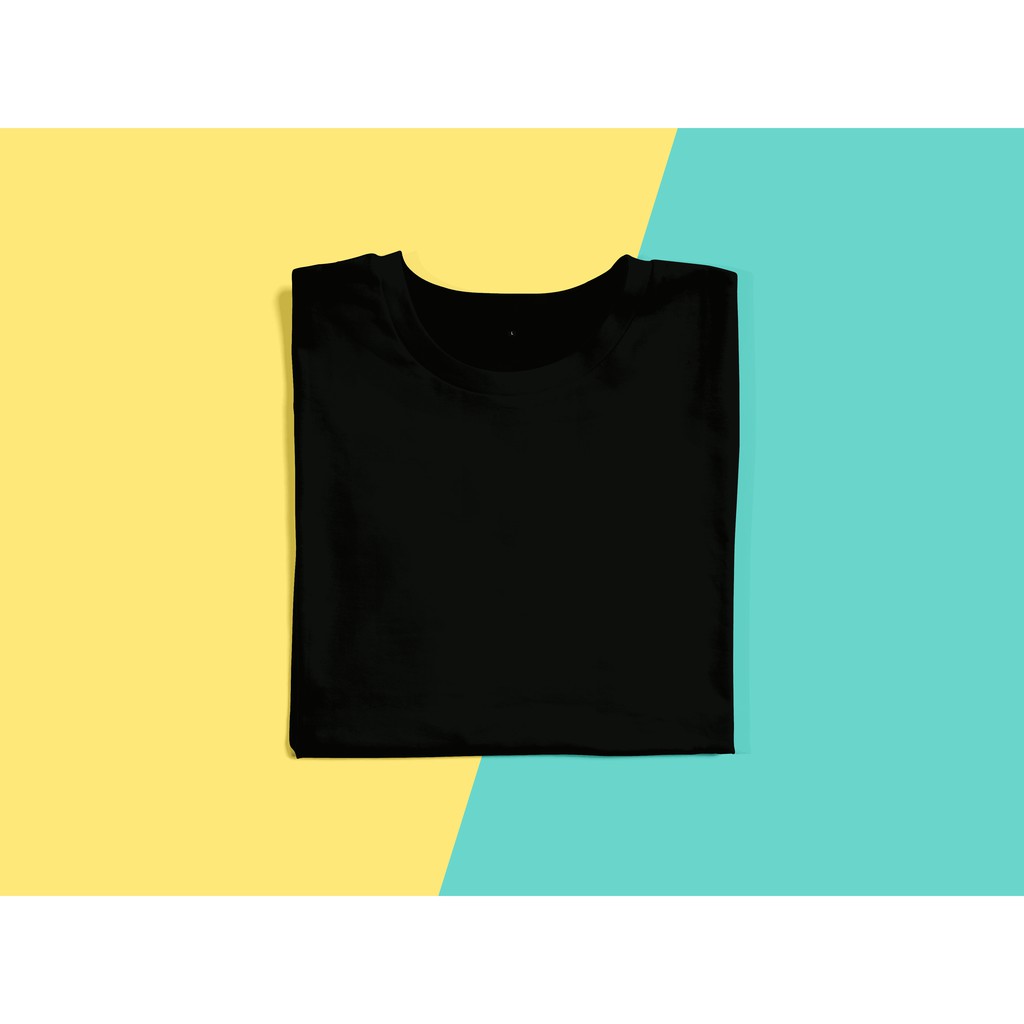 Kaos Polos Hitam Cotton Combed 30's
