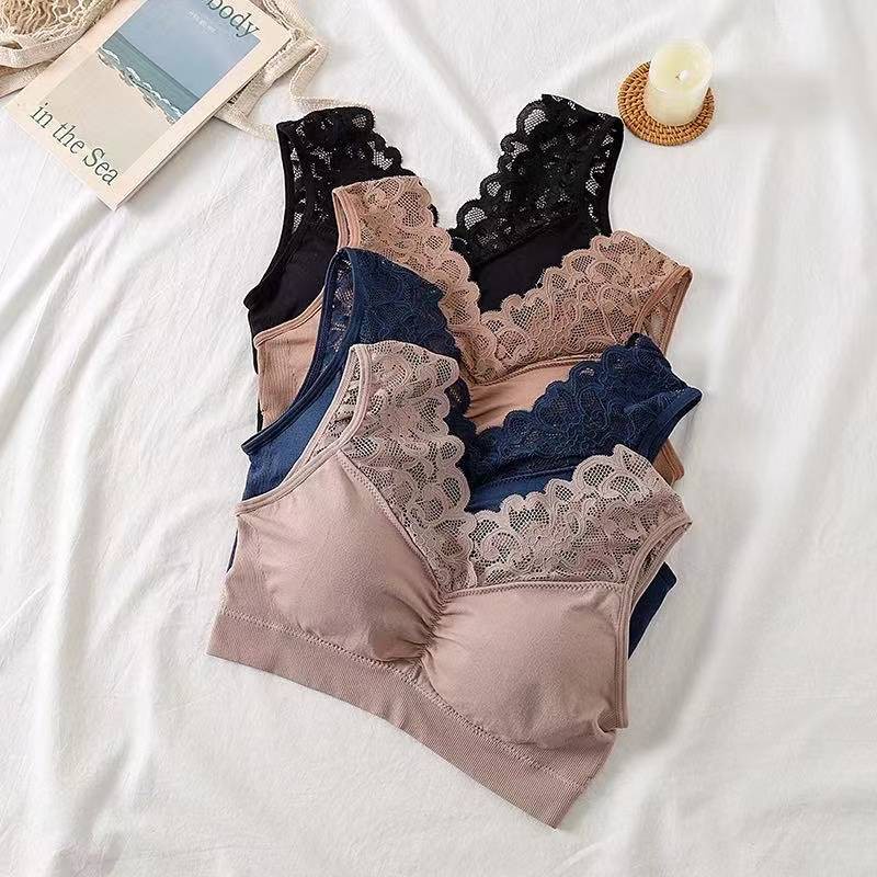 ❤️GTB❤️ Bra BH Wanita Tanpa Kawat Bahan Halus Bralette Elastis Sexy dengan Busa IMPORT B055