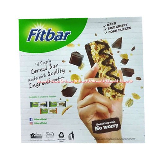 Fitbar coklat fitbar kacang nut 5pcs fitbar Fruits Cemilan low calories