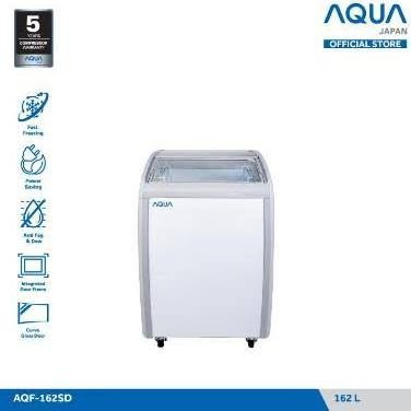 Chest Freezer Aqua Aqf 162 sd freezer kaca es krim ice cream freezer