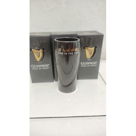 gelas Guinness keramik black