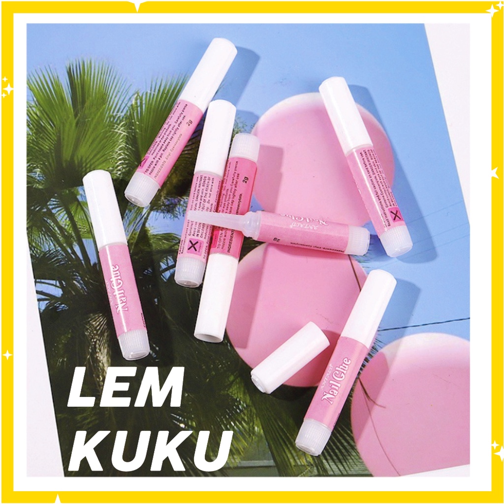 Nail Art Lem Kuku Cair Nails Glue 2 gr KU015